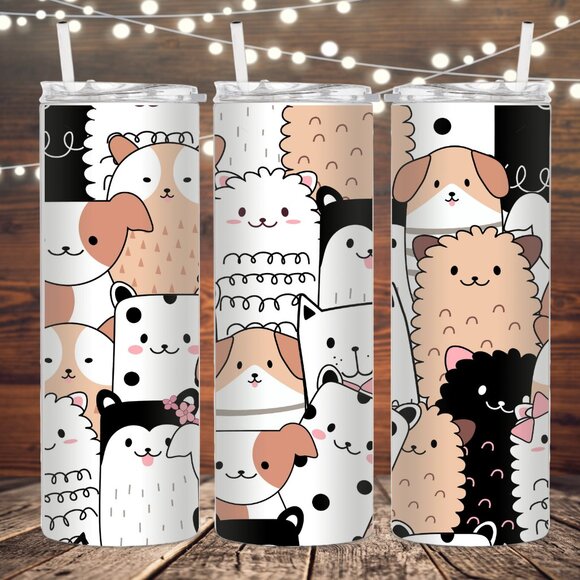 Eclectic Wallflower Other - Fuzzy Animals Metal Insulated Tumbler